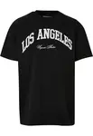 L.A. College Oversize tričko černé barvy