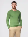Ombre Classic men's sweater with round neckline - green