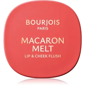 Bourjois Macaron Melt Lip & Cheek Flush lícenka 2 v 1 odtieň 03 Peach Tatin 5 g
