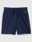 Tmavomodré chlapčenské teplákové kraťasy s výšivkou GAP