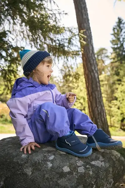 Dětské kalhoty Reima Kaura fialová barva, 5100148B