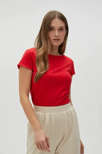 Marisse Women's T-Shirt L-Ts-4622 Red