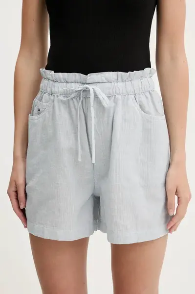 Šortky s příměsí lnu Tommy Jeans