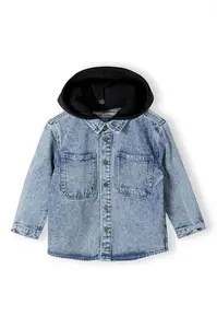 MINOTI Košeľa  modrá denim / čierna