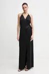 Šaty Sandro Ferrone černá barva, maxi, S18XBERUDRA