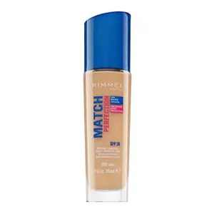 Rimmel London Match Perfection 24HR SPF20 Foundation tekutý make-up pre zjednotenú a rozjasnenú pleť 300 Sand 30 ml