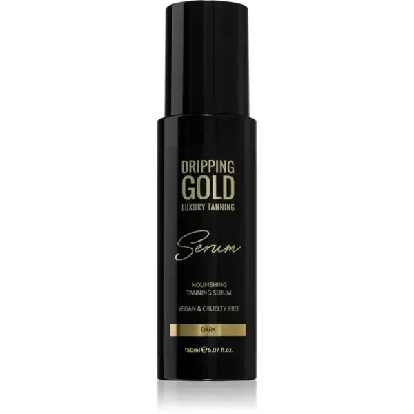 Dripping Gold Luxury Tanning Serum samoopaľovací prípravok na telo a tvár odtieň Dark 150 ml