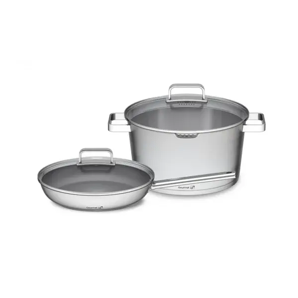 g21 Sada nádobí Gourmet Magic s cedníkem 4 díly, nerez