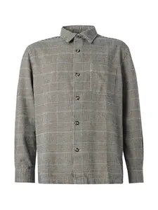TOMMY HILFIGER Košeľa  béžová / modrá / čierna