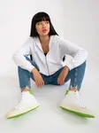 White zip-up hoodie with pockets