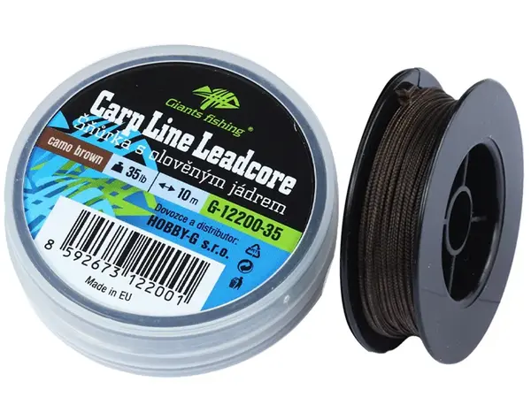 Giants fishing olověná šňůra carp line leadcore camo brown 10 m - 45 lb