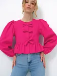 Trend Alaçatı Stili Blúzka  fuksia
