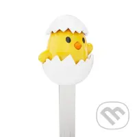 3D kovová zberateľská záložka – miniatúra – Kuriatko