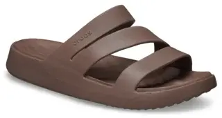 Dámské pantofle crocs getaway strappy hnědá 37-38