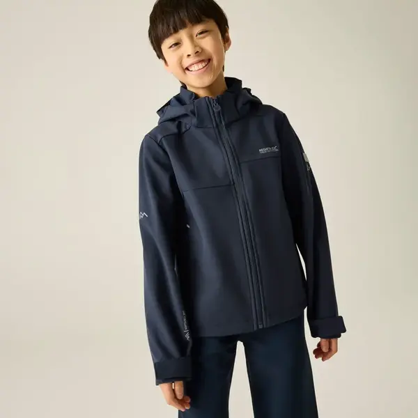 Dětská softshellová bunda regatta acidity tmavě modrá 128-134