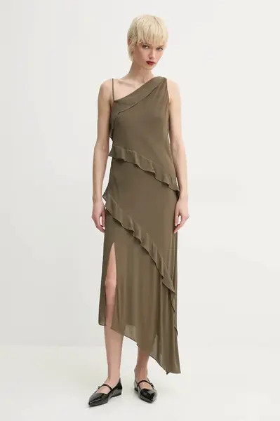 Šaty Samsoe Samsoe SAMOENA zelená barva, maxi, F25100180