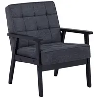 Ti'me KŘESLO, dřevo, textil, šedá