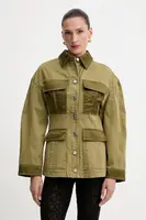 Bunda Pinko zelená barva, přechodná, 104895 A2GC