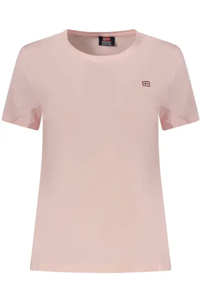 Dámske ružové tričko s krátkym rukávom