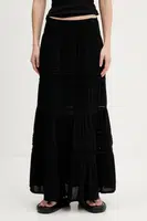 Sukně Superdry černá barva, maxi, áčková, W7210351A-02A