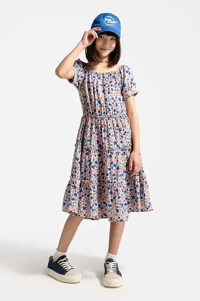 Šaty Coccodrillo více barev, midi, FLOWER PARADISE GIRL JUNIOR
