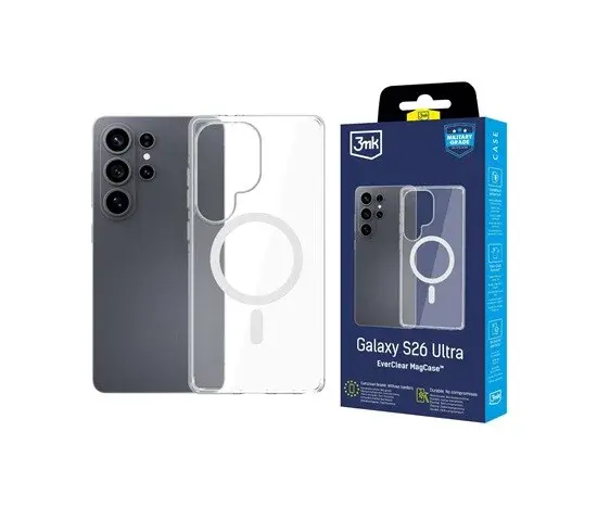 3mk ochranný kryt EverClear MagCase pro Samsung Galaxy S26 Ultra