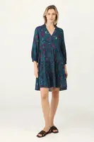 Šaty Medicine tyrkysová barva, mini, oversize