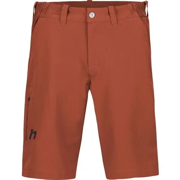 Hannah WORTH Pánske strečové šortky, červená, veľkosť