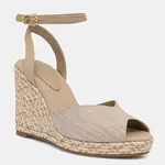 Sandály Tommy Hilfiger CHAMBRAY HIGH WEDGE ESPADRILLE béžová barva, FW0FW08588