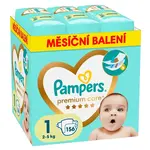 PAMPERS Premium care monthly velikost 1 plenky 2-5kg 156 kusů