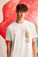 Tričko Medicine pánské, béžová barva, s potiskem