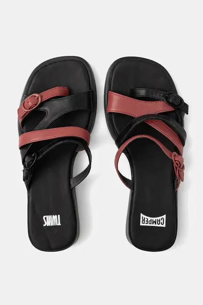 Kožené pantofle Camper TWS dámské, černá barva, K201602-001