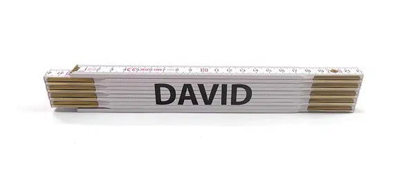 MAGG Skladací metr PATRIK, 2 m Jméno na metru: DAVID