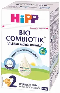 Následná mliečna dojčenská výživa HiPP 2 Combiotik