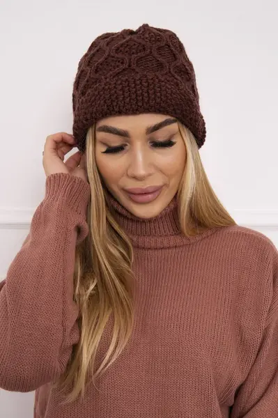 marka niezdefiniowana Čapica с fleece Roma Bis K235 hnedá