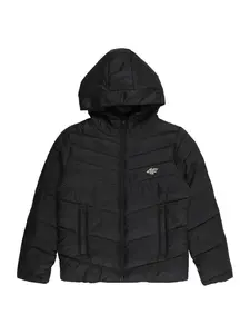 4F Junior Outdoorová bunda  čierna