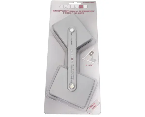 MDtools Úhlový magnet s nastavitelným úhlem 0°- 180°, nosnost 22 kg - SPARTUS SP145-03-050