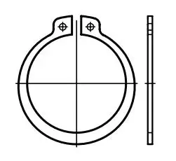 MDtools Pojistné kroužky na hřídele - vnější segrovky DIN 471, různé rozměry Pro hřídel průměru: 18 mm