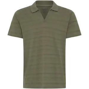 BLEND BHKNOX PIQUE SPLITNECK POLO Pánské polo tričko, khaki, velikost