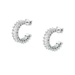 Morellato Třpytivé kruhové náušnice se zirkony Baguette SAVP06