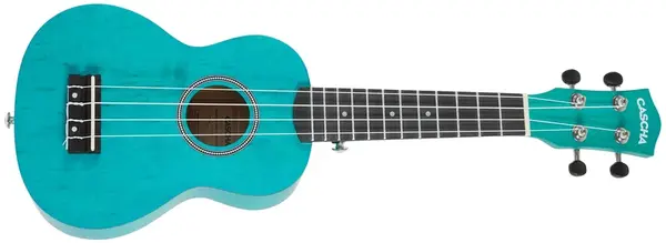 Cascha HH 3962 Soprano Ukulele Set Blue
