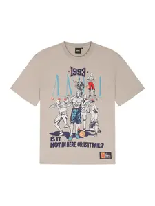 AND1 Tričko 'Retro Logo'  sivá