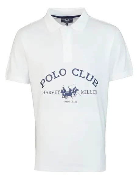 HARVEY MILLER Tričko  modrá / biela