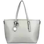 Luxusní dámská kabelka přes rameno Rimissa, stříbrná