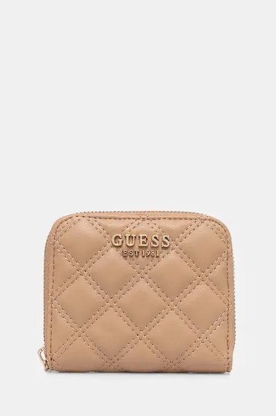 Peněženka Guess GIULLY hnědá barva, SWQG87 48137