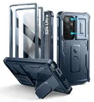 Dexnor 360 Kickstand Camprotector obal Samsung Galaxy S24 Ultra, modrý