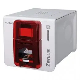 Evolis Zenius Expert ZN1HB000RS, tlačiareň kariet, single sided, 12 dots/mm (300 dpi), USB, Ethernet, MSR, MSR, red