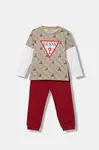 Dětská bavlněná souprava Guess béžová barva, I5BG17 I3Z14