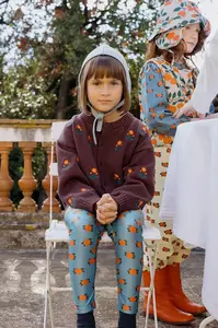Tinycottons Detský sveter Tinycottons FLOWERS CARDIGAN