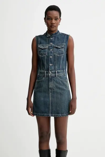 Džínové šaty G-Star Moto Slim